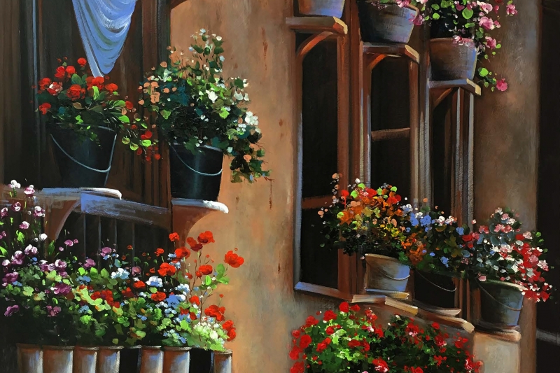 Masouleh – Original Landscape Painting by Master Alijan Alijanpour
