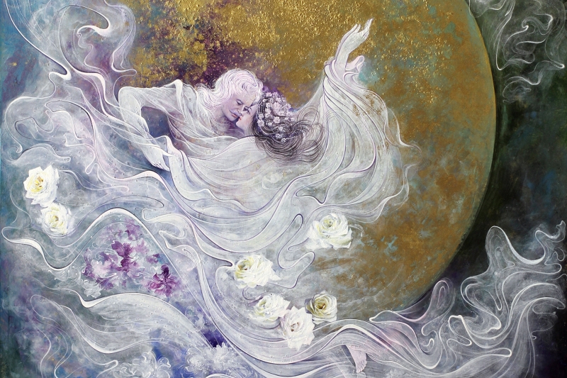 Oneness by Master Alijan Alijanpour – Contemporary symbolic painting