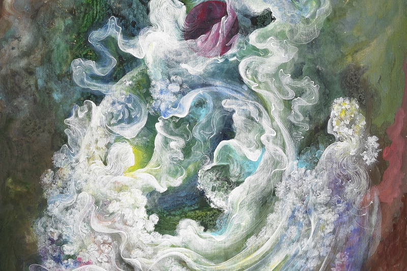 The Mystics by Master Alijan Alijanpour – Contemporary mystical painting